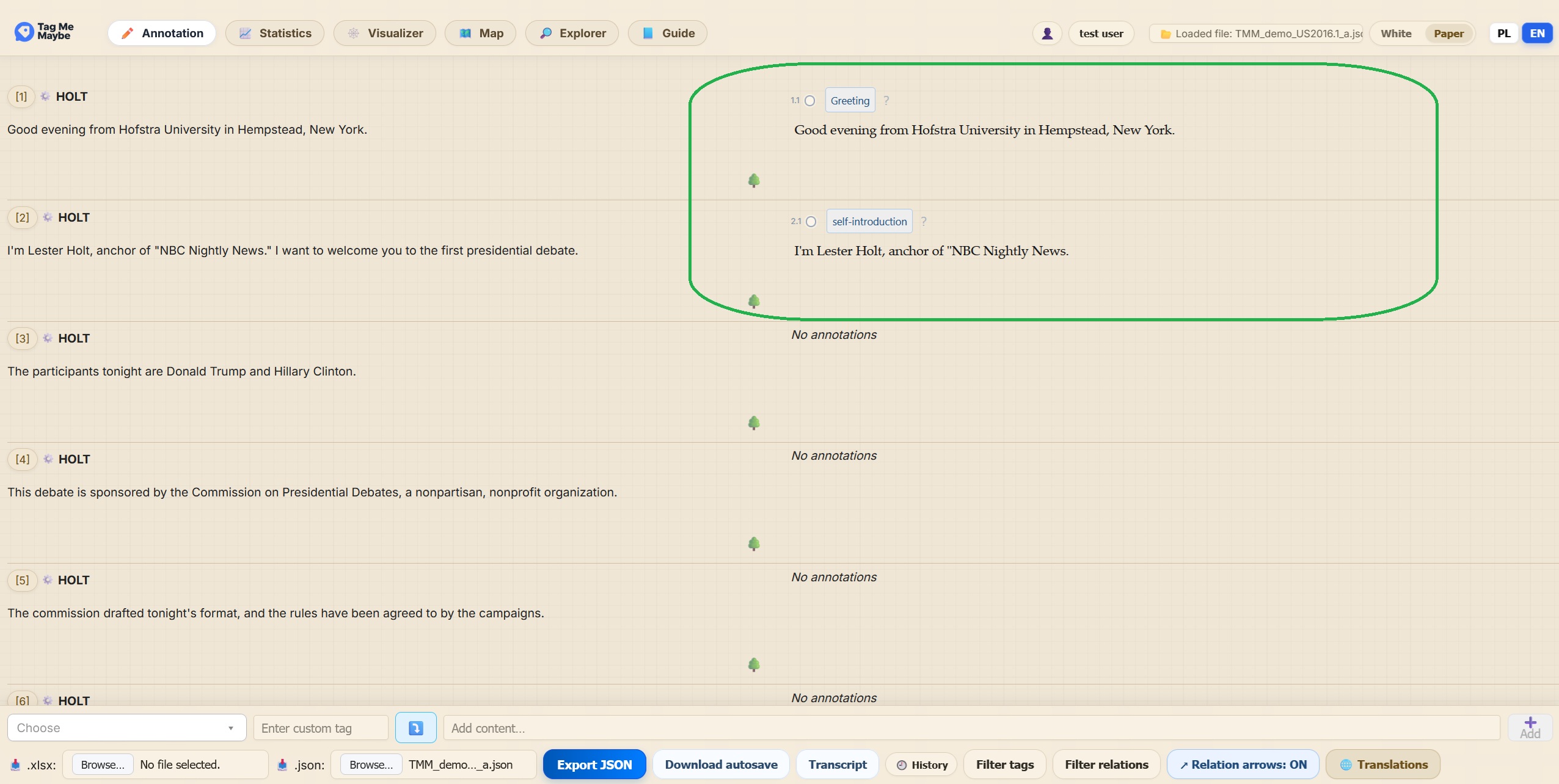 Added tags